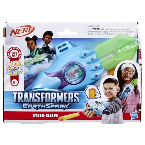 Transformers EarthSpark Cyber-Sleeve Battle Blaster with 3 Nerf Darts and Cyber-Sword, Interactive Role Play Toys for Boys and Girls Ages 6 and Up - image 2