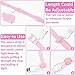 70pcs Cable Ties Reusable Pink Wire Ties Cable Management Cord Ties Reusable for Electronics Hook and Loop Cable Ties for Computer 4 6 8 Inch