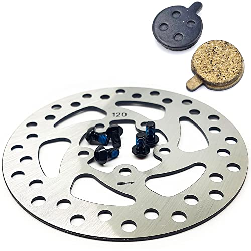 Vestigia® - Brake Disc 120mm, Brake Pads Replacement For Xiaomi Pro, Pro2 Electric Scooter - Rear Wheel Brake - Spare Parts for E-scooter