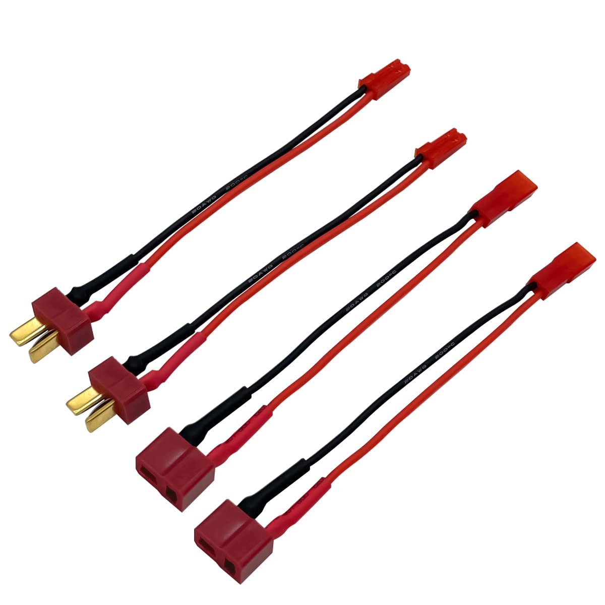 J Xt60 シリコーン 2 ピース/セット Rc アダプタ Amazon | 2 ペア JST から Deans T /XT60/XT30/EC3 オス メス