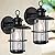 Brilvibera Outdoor Light Fixture 2 Packs, Exterior Waterproof Wall Sconce Light Fixtures, Outdoor Wall Lighting with Clear Glass Shade, Anti-Rust Porch Lights for Outdoor with E26 Base