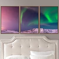 3 Piece Framed Canvas Wall Art Astronomy & Space Canvas Prints Home Artwork Decoration for Living Room,Bedroom - 16