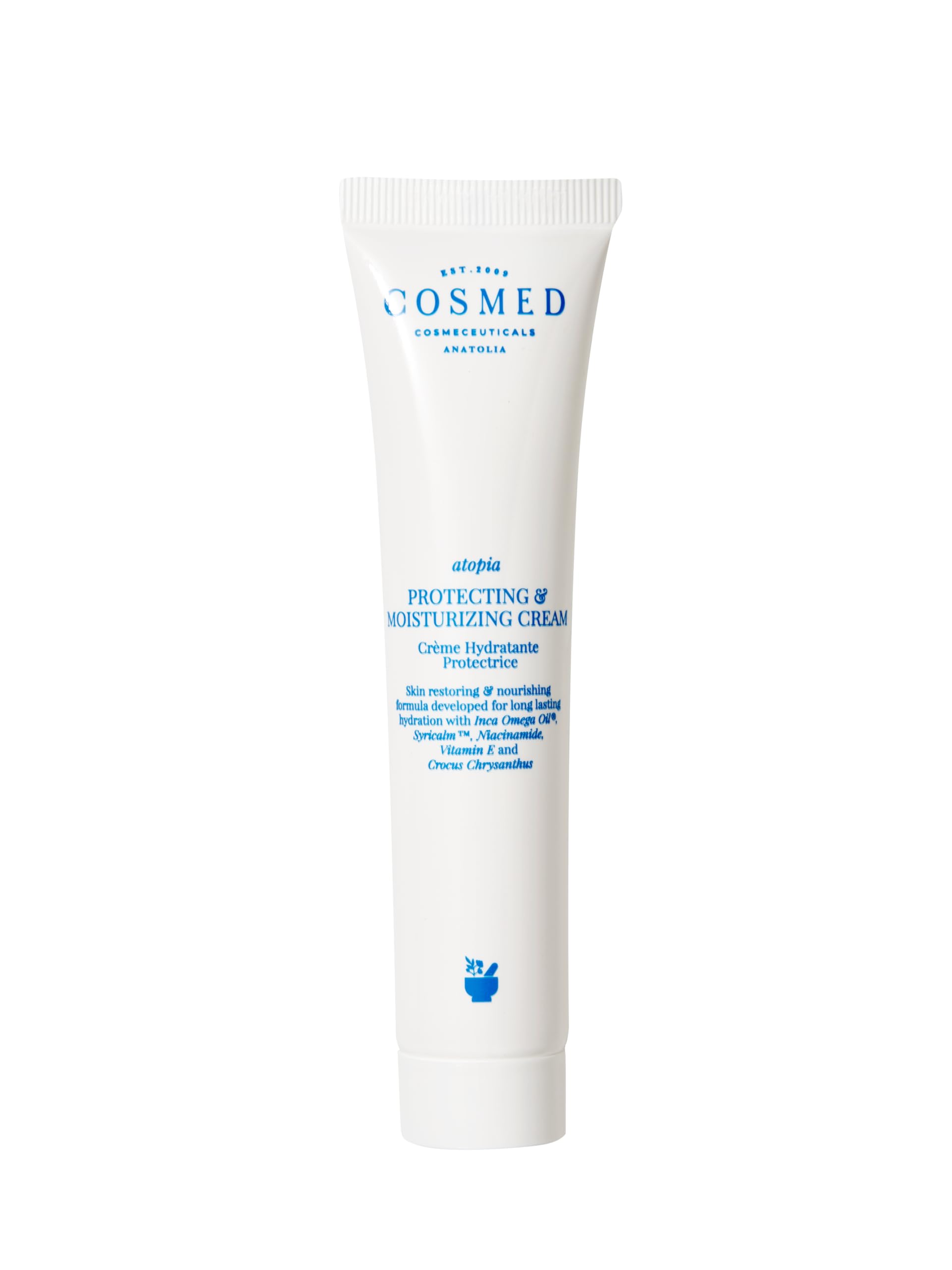 Cosmed Atopi Eğilimli Ciltler İçin Nemlendirici Yüz ve Vücut Bakım Kremi - Protecting & Moisturizing Cream - 40 ml