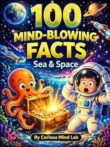 100 Mind-Blowing Sea and Space Facts for Kids: An Epic Science Journey from the Deep Ocean to Outer Space: Includes Fun Trivia Quizzes, Hidden Mysteries, ... 100 Mind-Blowing Facts STEM Adventures)
