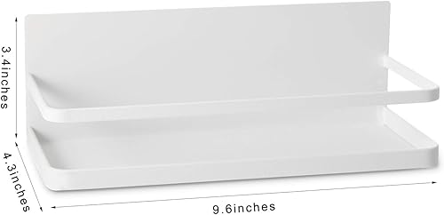 Miniatura 3 de Estante magnético para especias de un solo nivel, estante organizador de especias para refrigerador, fácil de instalar en el lado del refrigerador