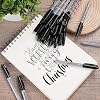 WOSWEL Ultra Fine Permanent Marker Bulk,24 Pack Ultra Fine Point Black Permanent Marker set, Felt Tip Pens Works on Plastic, Wood, Stone, Metal and Glass for Doodling, Marking
