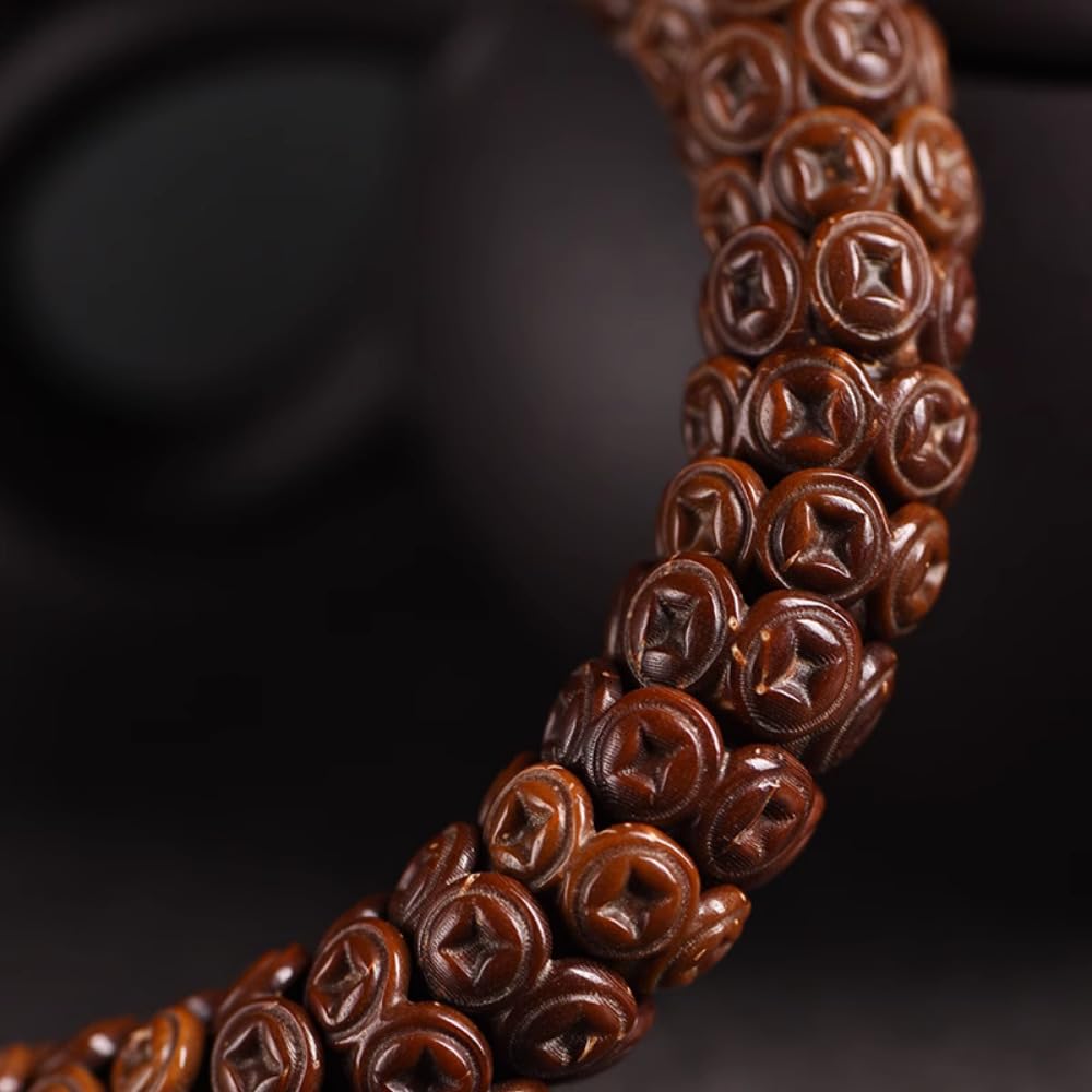Braccialetto da uomo e da donna, con nucleo in oliva, 13 mm, in legno, senza pietre preziose