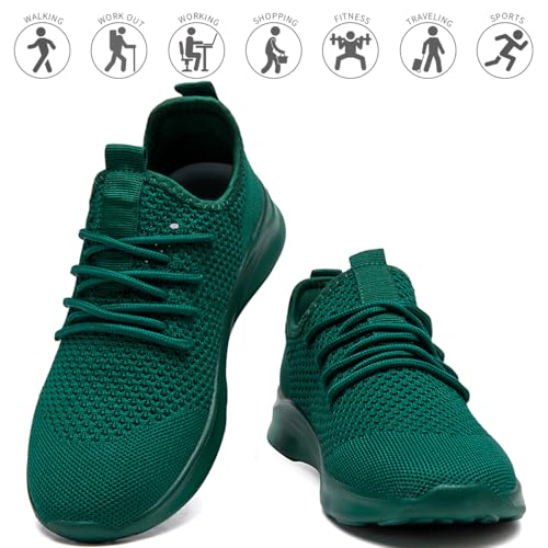 Image of Men's Running Walking Shoes Sneakers Tennis Fitness Athletic Shoes Non Slip On Sports Casual Workout Shoe Lightweight Comfortable Gym Fashion Breathable Mesh Trainer