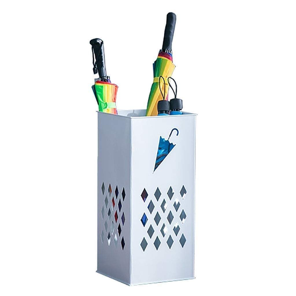 Porte-parapluie blanc en fer forgé pour entrée créative de bureau