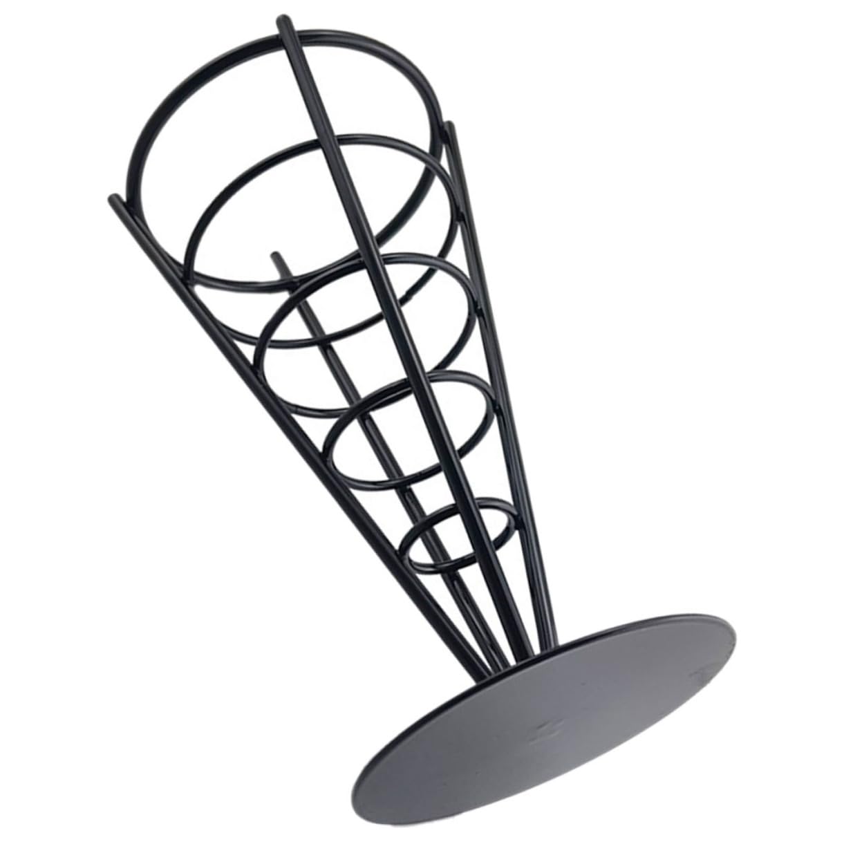 PRETYZOOM French Fries Holder Stylish Snack Stand Appetizer Serving Rack Modern Electroplated Wire Design for Parties Events Home Use for Snacks Desserts Treat Displays