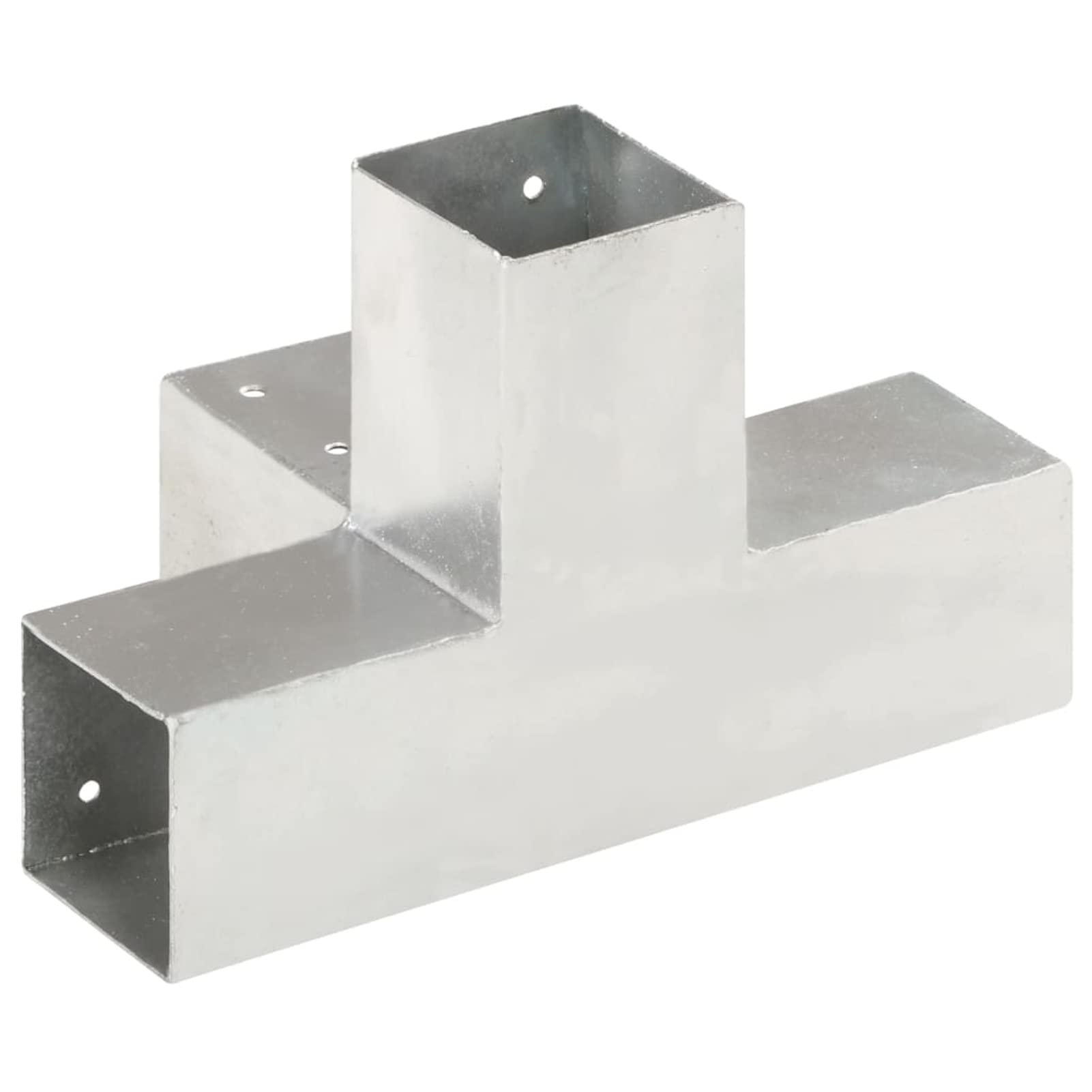 Conectores de Postes en X 4 uds, Anclajes, Postes, Connex, Metal galvanizado 71x71 mm