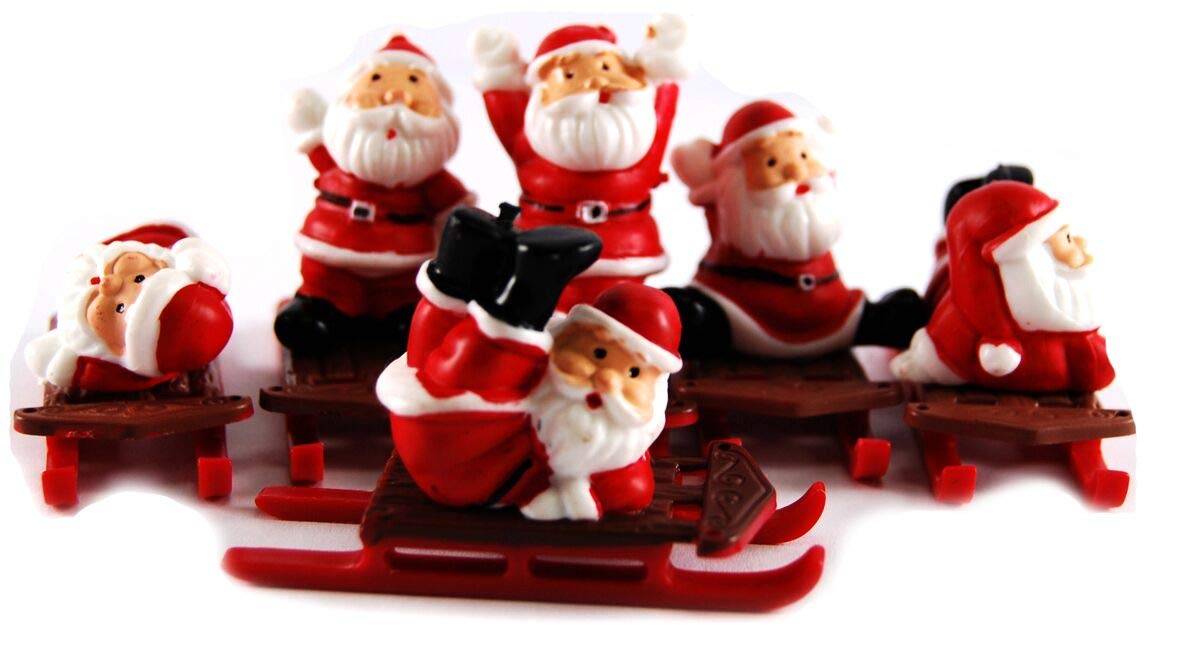 Anniversary House F333 Santa Claus on a Sleigh Cake Toppers-144 Pcs