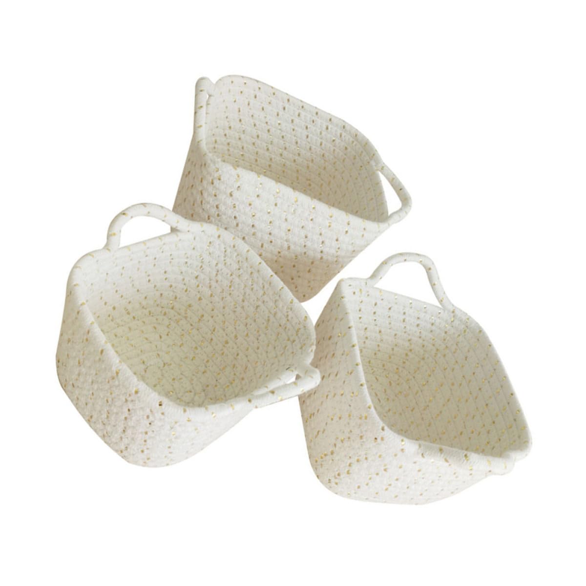Paniers de rangement en corde de coton pour organiser avec style le bureau et la maison