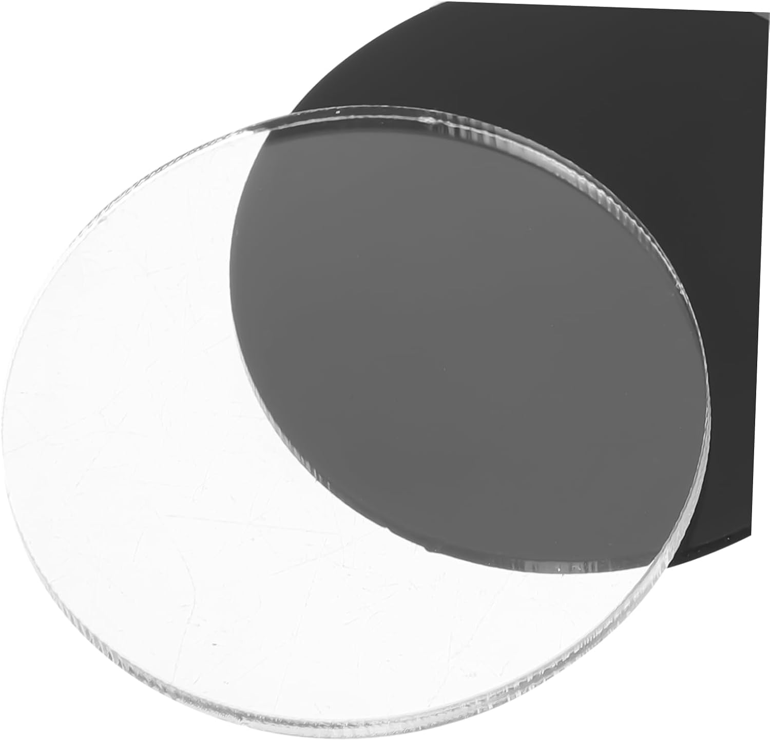 VILLCASE 50pcs Acrylic Miniature Bases Round Mini Circular for Dolls DIY Miniature Accessory Bases