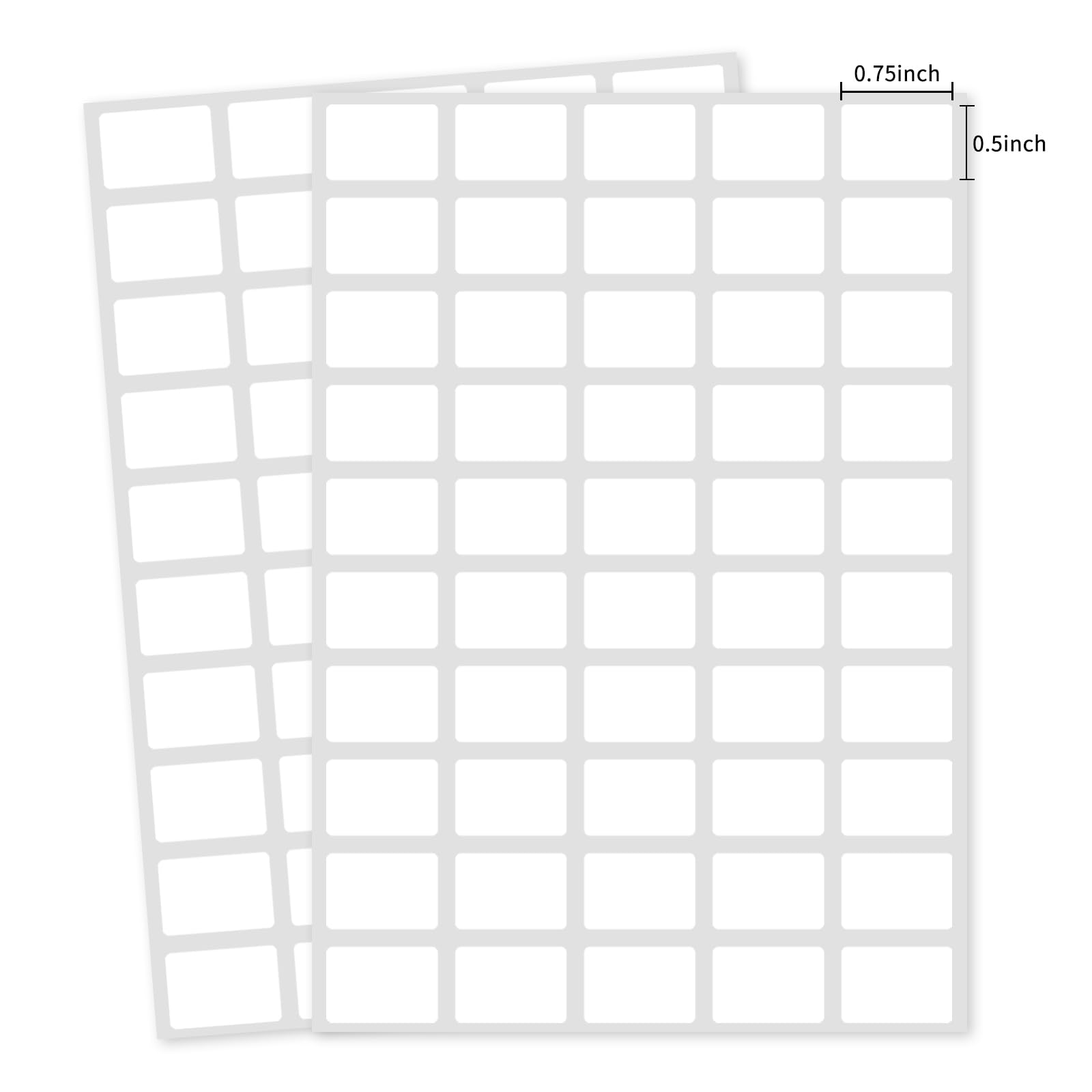Yeachlaing Multi-Use Removable Labels, 1/2" x 3/4",1000 PCS Blank Labels Total,Water/Oil/Tear Resistant/Ink Won't Smudge No Residue