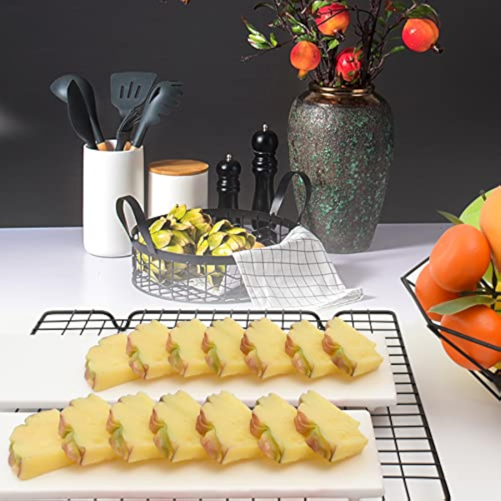 10PCS Artificial Pineapple Slices Fake Fruit Slices