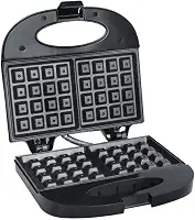 Sanduicheira e Máquina de Waffle A5, 750W, Antiaderente, 110V, Preta