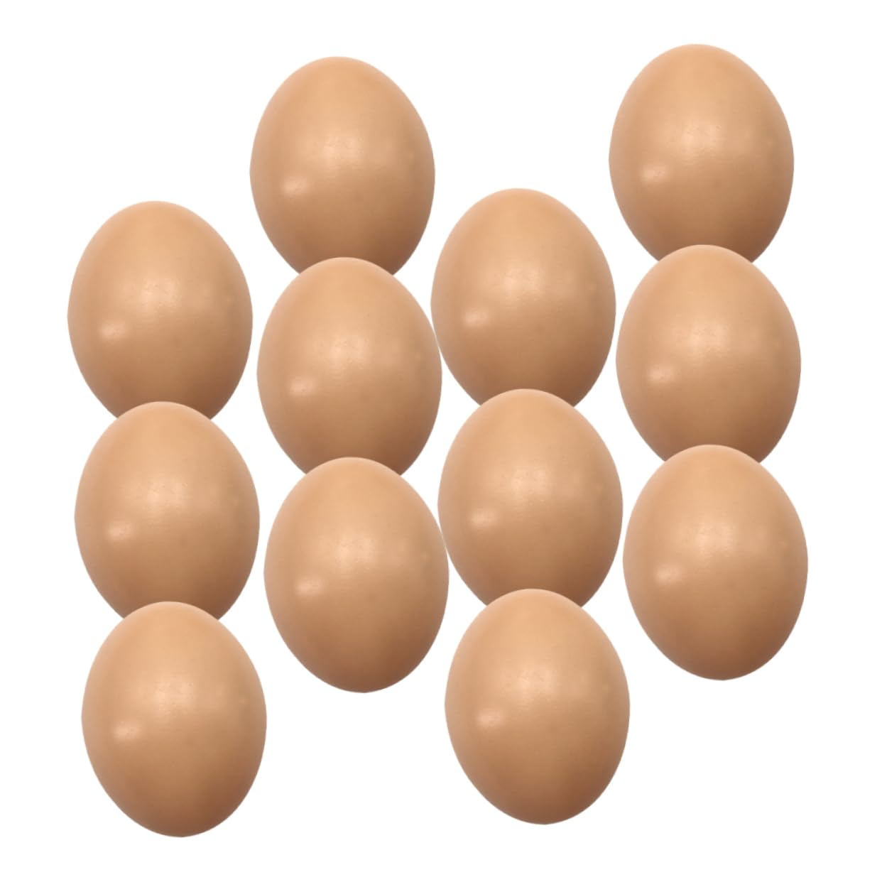OSOLADY 12pcs Blank Simulation Easter Eggs for Crafting Fun Decorative Fake Eggs for Easter Party for Painting and Home Decor