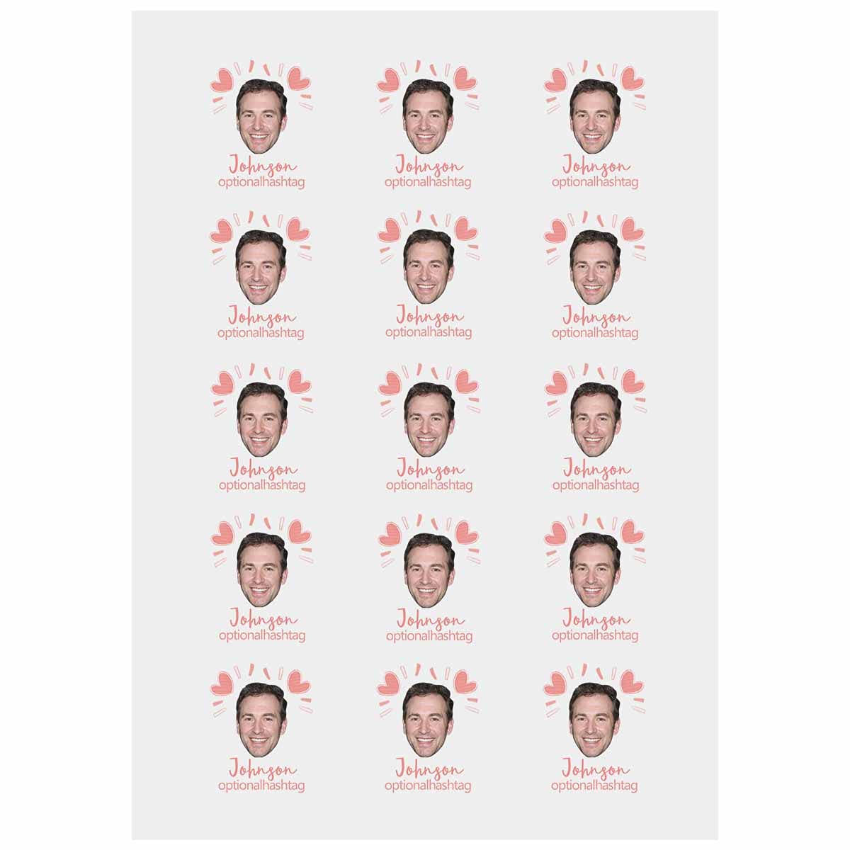 Custom The Groom Face Temporary Tattoos Adult, Personalized Fake Tattoos for Funny Bachelorette Party, Temporary Tattoos for Women,15 Sheets