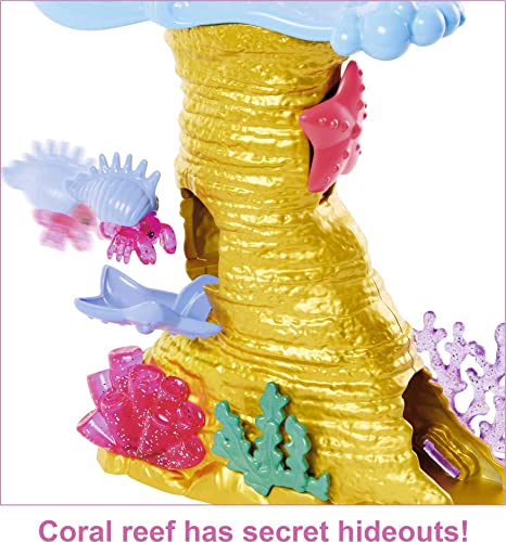 Barbie Mermaid Power Doll & Playset, Chelsea Mermaid Doll With 4 Sea Animal Pets, Coral Reef Play Area, Stroller & Accessories #TOP3