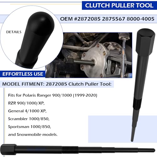 Image of 4PCS Clutch Puller Tool Kit For Polaris Models 1985-2024, Fits Ranger, Sportsman, General, Scramblerm, RZR, OEM #2870506 PA-48595 2872085 PU-52422