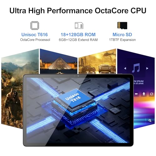 Mslstm 2024 Latest 11 Inch Tablet Android 14 Tablet 18Gb(6Gb+12Gb Extend) Ram 128Gb Rom thumb #2