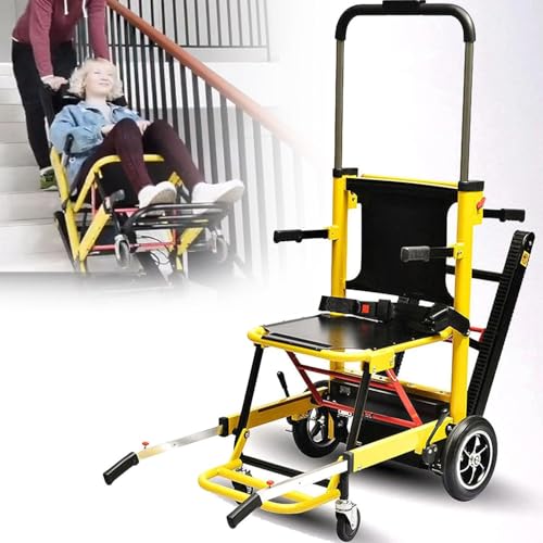 Elevador De Escaleras Eléctrico - Carretilla Elevadora Ligera Y Plegable Para Escaleras Silla Ruedas, Elevador Portátil Para Escaleras, Capacidad De Carga 380 Lb