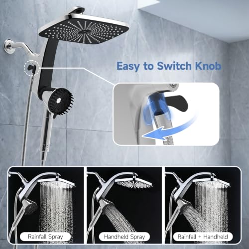 Image of Shower Head with Handheld - High Pressure Filtered Hand Held Showerheads