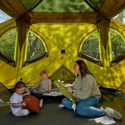 Carpa pop-up para camping 4 personas 96x96x80 pulg miniatura 5