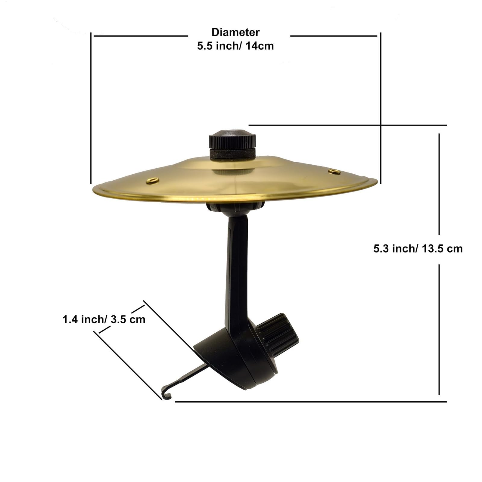 Car Drum, Low Volume Crash Drums, 5.51x5.51x5.31 Inches Percussion Equipment for Live Performance Recording Studio Marching Band Multi-Purpose Drumming Accessory