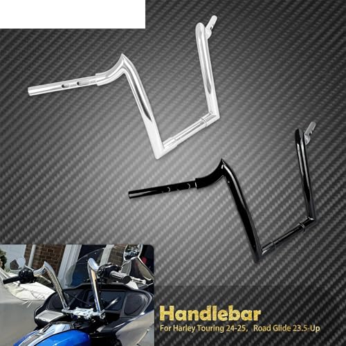 Guidon noir Road Glide 23.5-25 finition haut de gamme