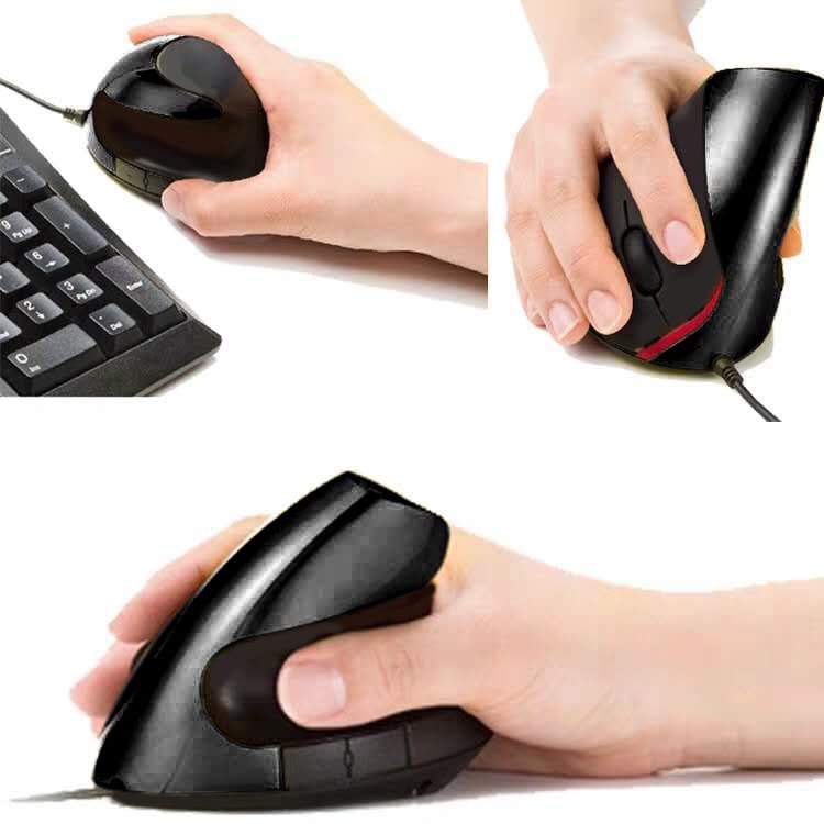 Souris verticale filaire ergonomique Mikayoo violette avec 5 boutons programmables USB - 5