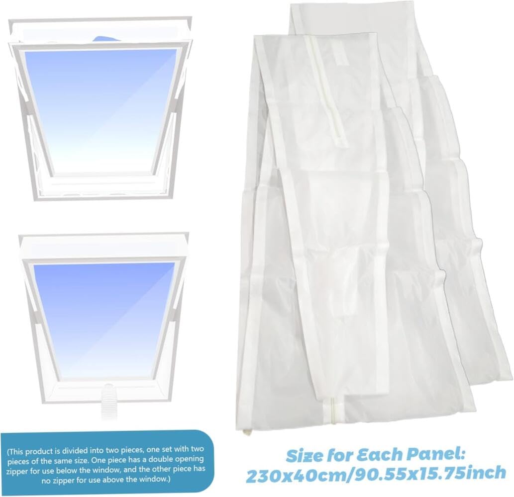 Kit di guarnizioni per finestre AC per condizionatori d'aria portatili, soluzione di ventilazione impermeabile e antivento, per finestre scorrevoli e battenti, facile installazione con nastro adesivo