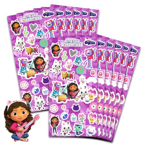 Gabby's Dollhouse Party Favors for Girls - 12 Pack Sticker Sheets...