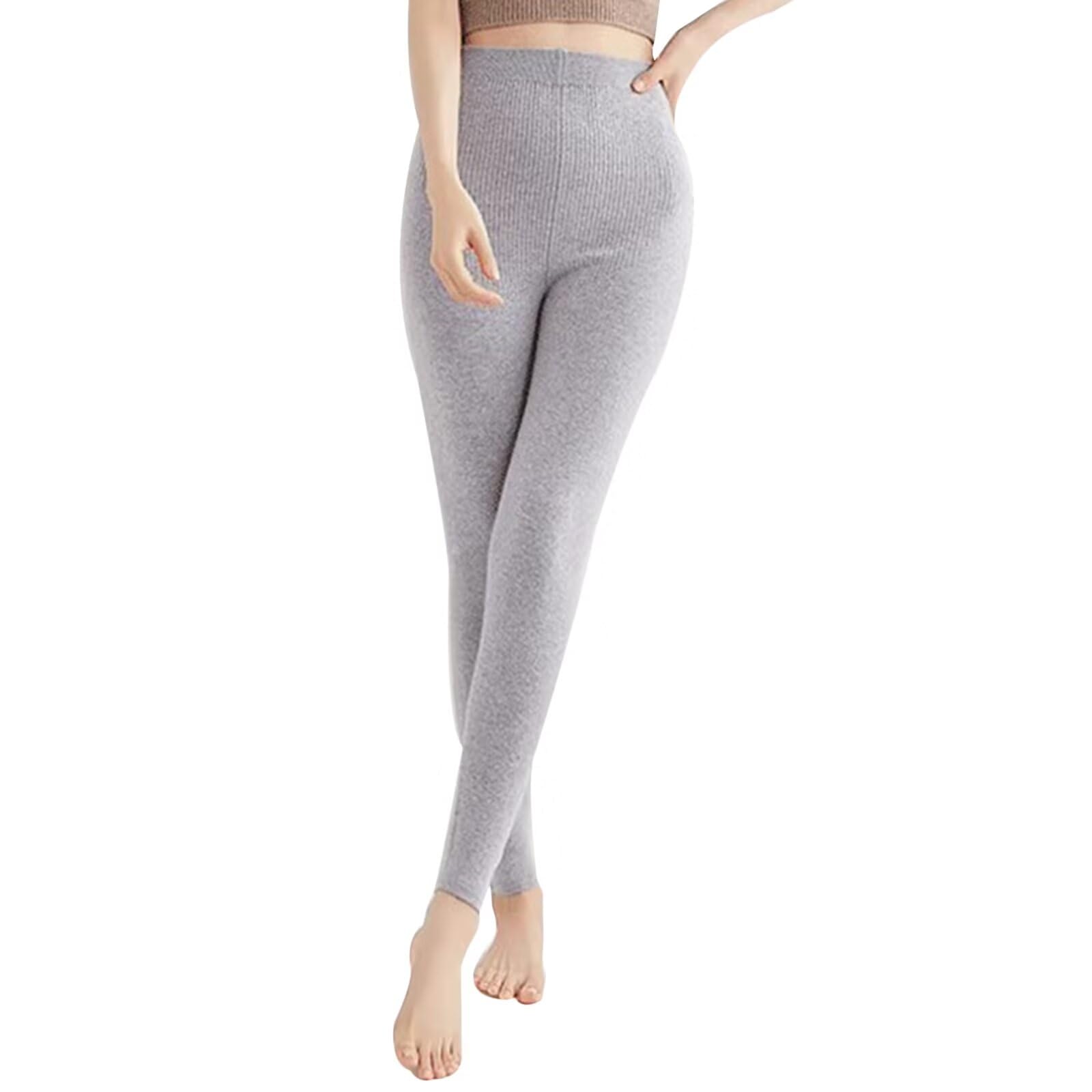Pantalones Térmicos de Mujer Pantalones de Capa Base Pantalones Térmicos de Mujer Pantalones 100% Cachemira Leggings,Pantalones de Compresión Invierno Otoño