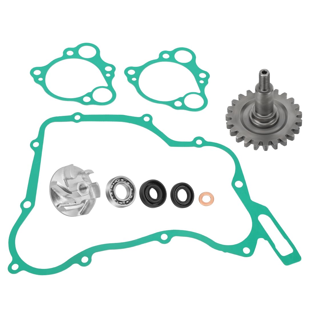 Kit revisione pompa acqua con girante albero ingranaggio guarnizioni adatto per Honda CR125R 1997-2004 19240-KZ4-A90