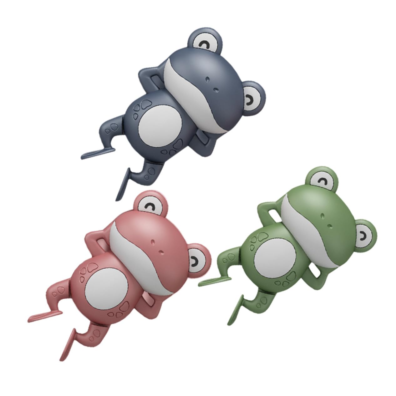 Jouets de Bain Grenouille à Remonter en Plastique, Lot de 3