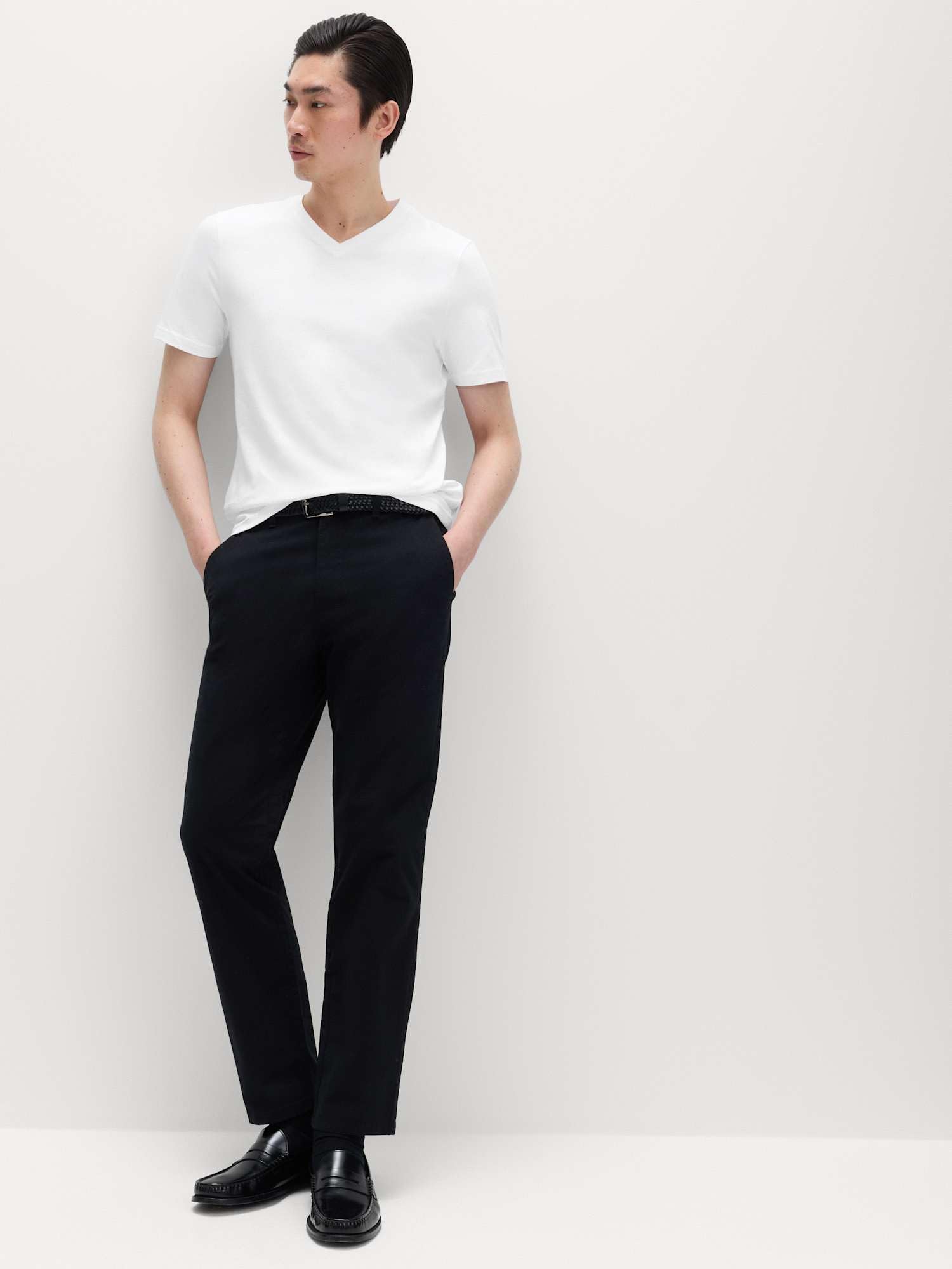 Marks & Spencer Pack de 3 Camisetas Puro algodón con Cuello en Pico
