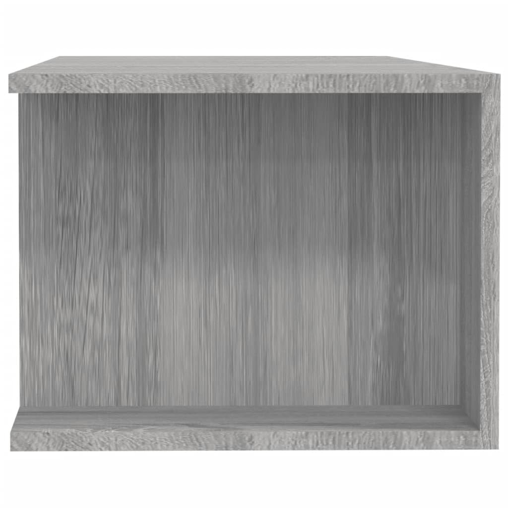 vidaXL Mueble de TV con Luces LED Gris Sonoma 135x39x30 cm