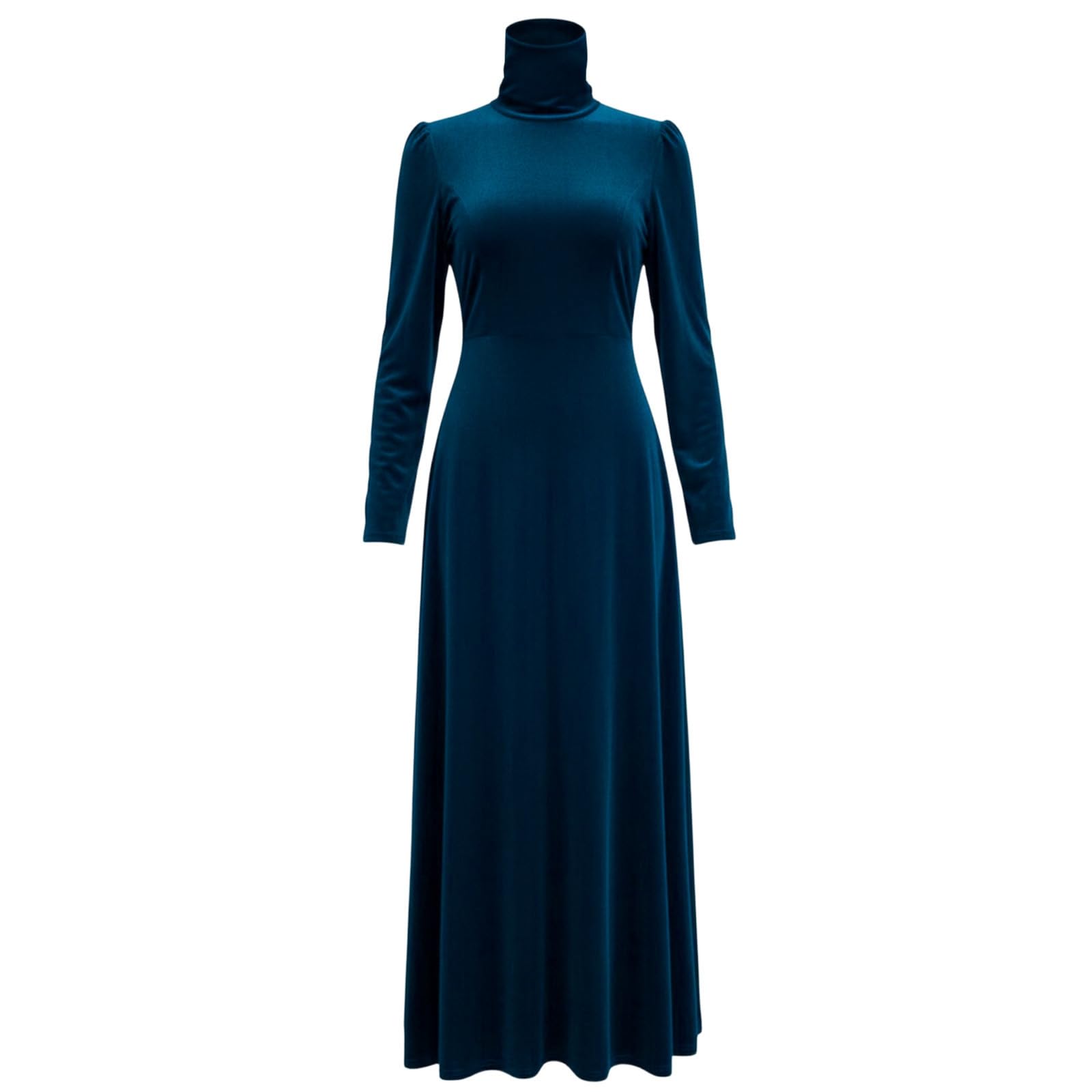 Vestido de terciopelo para mujer, de manga larga, elegante, vestido de baile, vestido de invierno, boda, vestido festivo, línea A, vestido de fiesta, vestido de cóctel, vestido maxi mullido, térmico