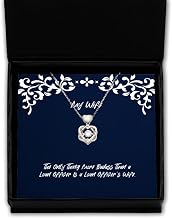 Beautiful Wife Gifts, The Only Thing More Badass Than a Loan Officer, Special Birthday Heart Knot Silver Necklace Gifts for Wife, Spouse, Girlfriend, Husband, Boyfriend, Significant Other