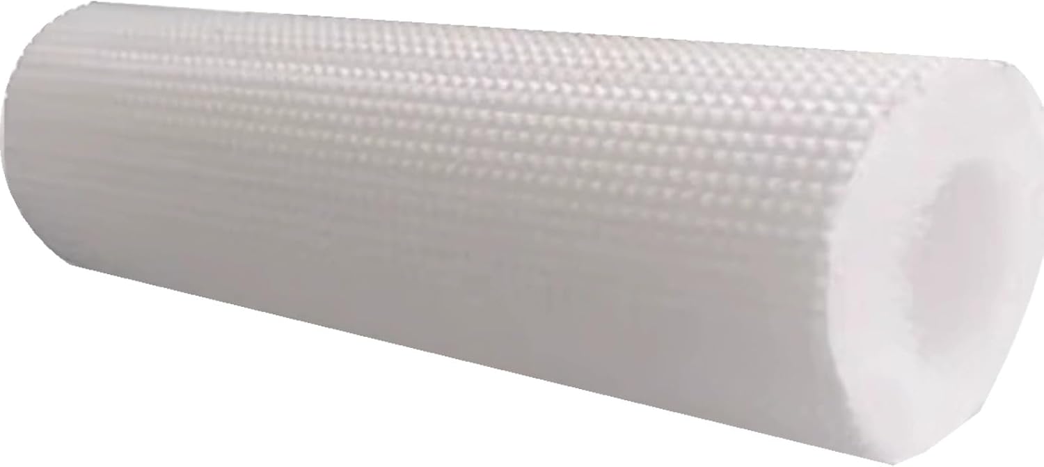 Pipe Insulation Foam Tubes for Hot and Cold Water Pipes,Water Line Freeze Protection Foam,Pipe Insulation Tape，7mmTHK,4.9FT(White,32mmID)