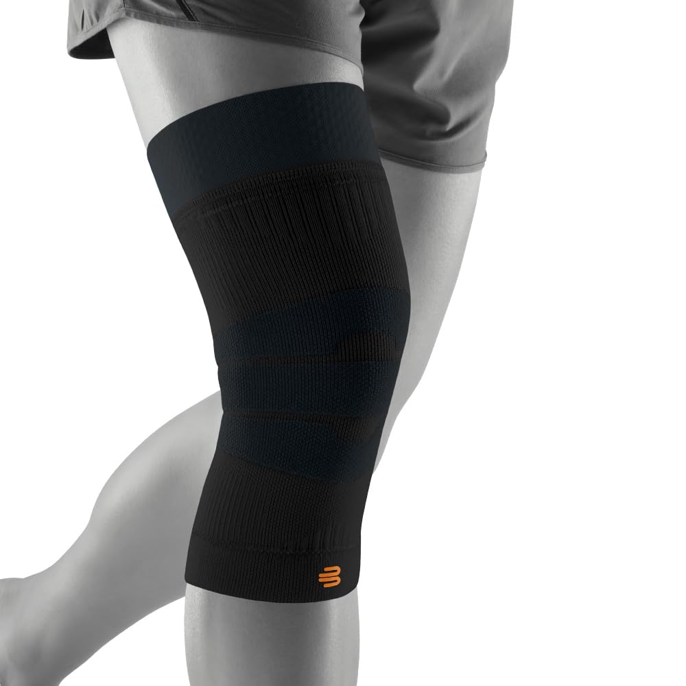BAUERFEIND Knie Sleeve zum Wandern „Outdoor Compression Knee Support“, 1 Unisex Kniebandage zur Wanderausrüstung, Rechts & Links tragbar, Wanderbandage mit Merino Wolle