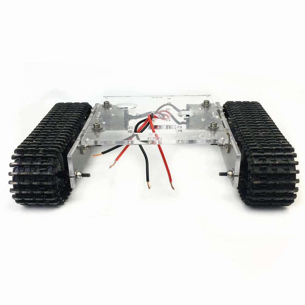 predolo Kit di Cingoli Cingoli in Acrilico 33GB520 Motore -12V Serbatoio Auto Telaio Cingolato Robot Fai