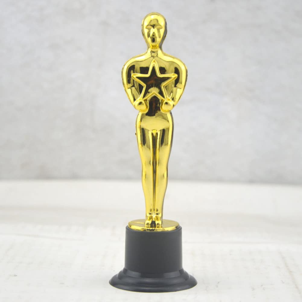 Lot de 24 Statuettes de TrophéEs en Plastique Award pour Les Faveurs de FêTe, RéCompense Scolaire, Prix de, Prix de FêTe