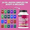 BioSchwartz Biotin Collagen Keratin Supplement - Hair Vitamins for Women - 10000mcg Biotin with Hyaluronic Acid & B Complex - Non-GMO 60 Capsules Beauty Supplement - Hair and Nails Vitamins for Women