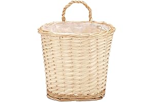 Wall Basket Crafted from Durable Wicker - The Epitome of Boho Charm