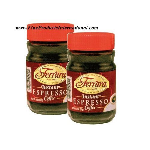 Ferrara Espresso Instant Coffee 2 oz set of 2 by Ferrara Grocery & Gourmet Food