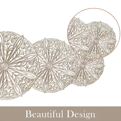 Image of Kuber Industries Table Runner | PVC, Gola-Design, 93x32x1 cm