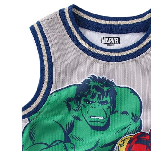 Marvel Spider-Man Miles Morales Avengers Boys Tank Top Shirt and Active Mesh Short Set for Toddlers and Big Kids - image 3